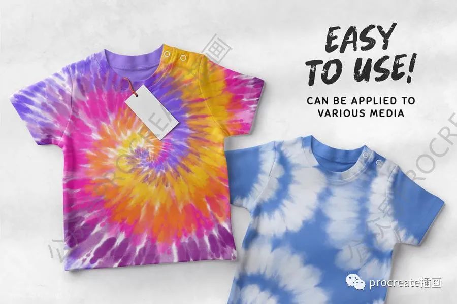 图片[3]-逼真的扎染传统染色工艺procreate笔刷【0430】-procreatechahua