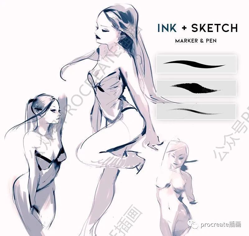 图片[3]-插画师Rossdraws的高级ps和Procreate笔刷套装【0433】-procreatechahua