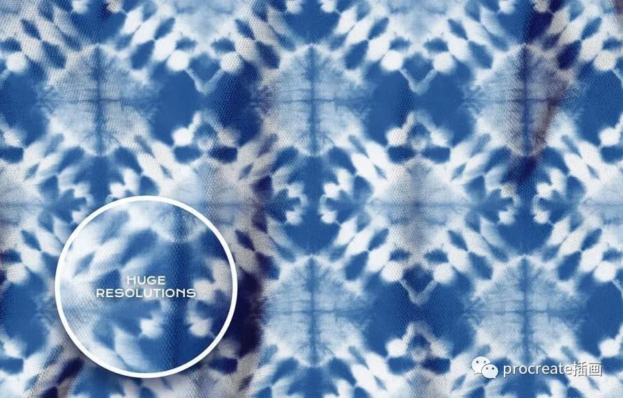 图片[3]-传统蜡染印花染色工艺procreate图案笔刷+色卡【0443】-procreatechahua