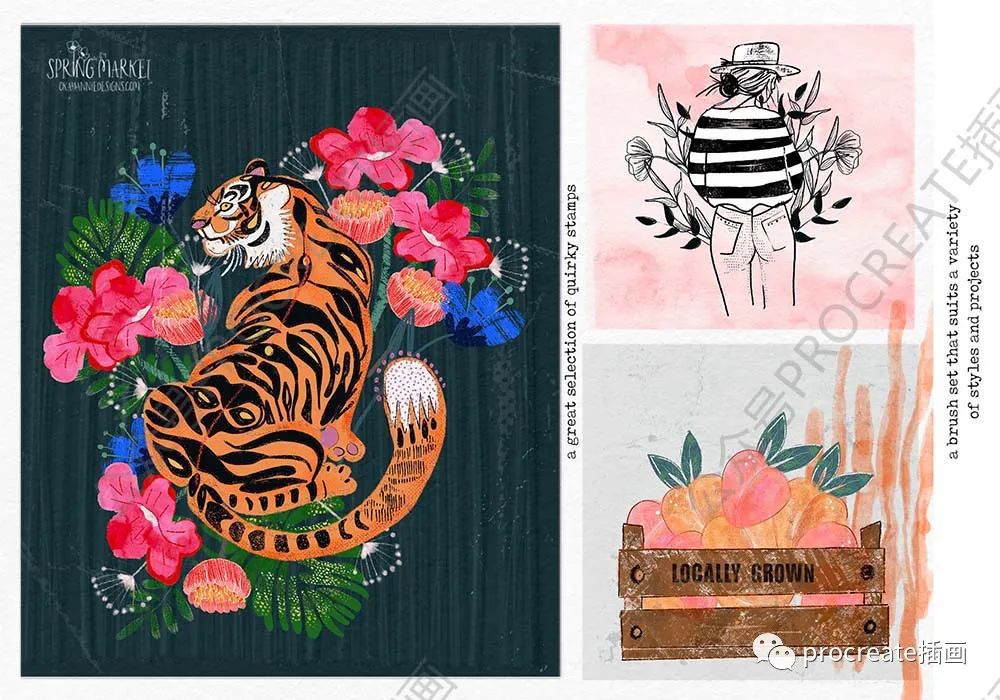 图片[3]-春季绘画纹理Procreate笔刷【0445】-procreatechahua