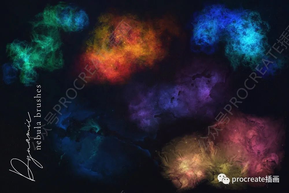 图片[3]-适用于Procreate的银河系元素星空笔刷 【0449】-procreatechahua