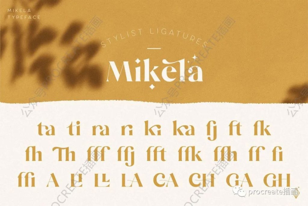 图片[2]-时尚简约高端华丽优雅的Mikela Light英文字体【0451】-procreatechahua