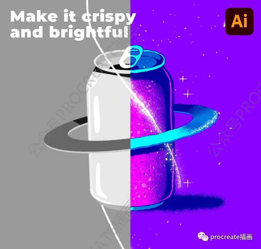 图片[3]-不规则液体线条和发光星云纹理的ai笔刷【0454】-procreatechahua