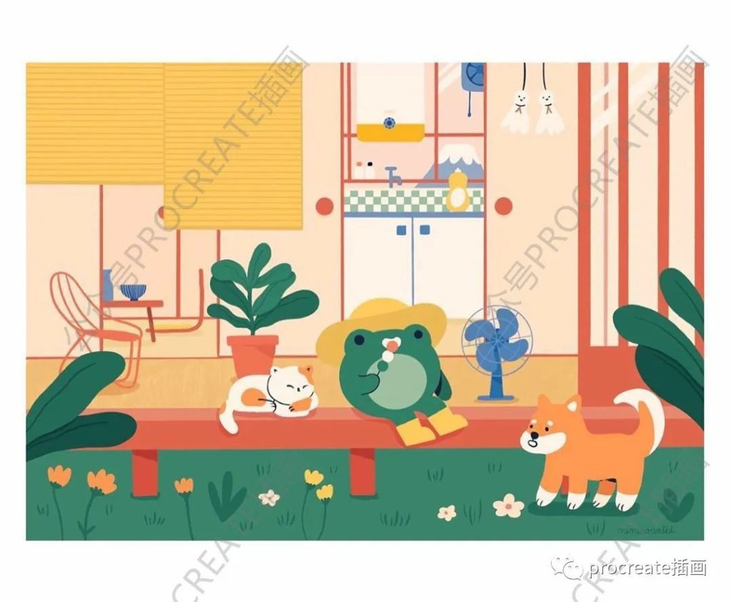 图片[4]-300+张日式扁平风插画集【0461】-procreatechahua