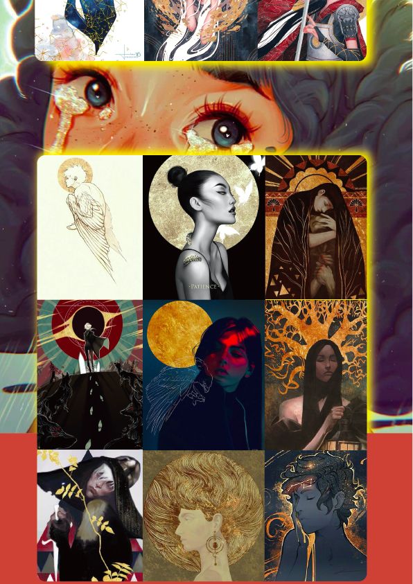 图片[3]-精选400张金粉烫金素材+大神临摹作品素材【0042】-procreatechahua