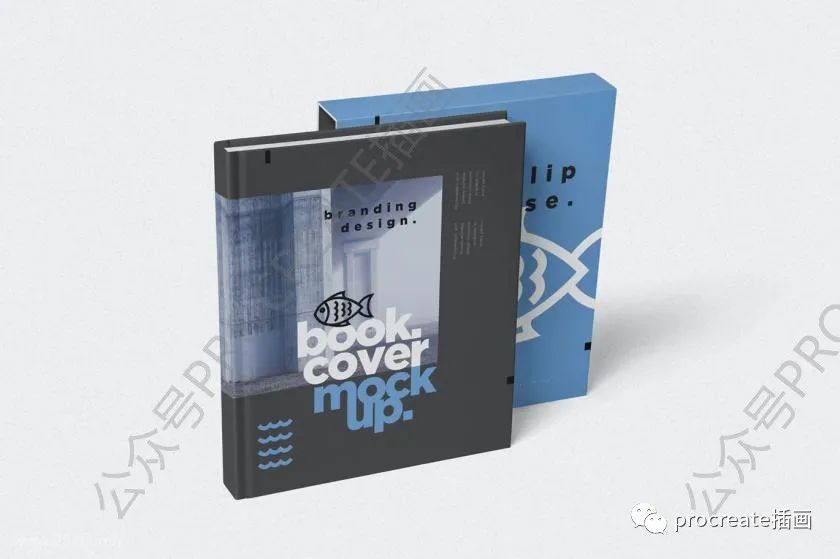 图片[3]-精装书籍封面及书壳包装设计展示PSD样机素材【0465】-procreatechahua