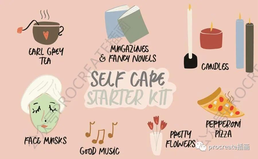 图片[3]-手绘涂鸦风格的富有想象力的彩色矢量插画素材【0492】-procreatechahua