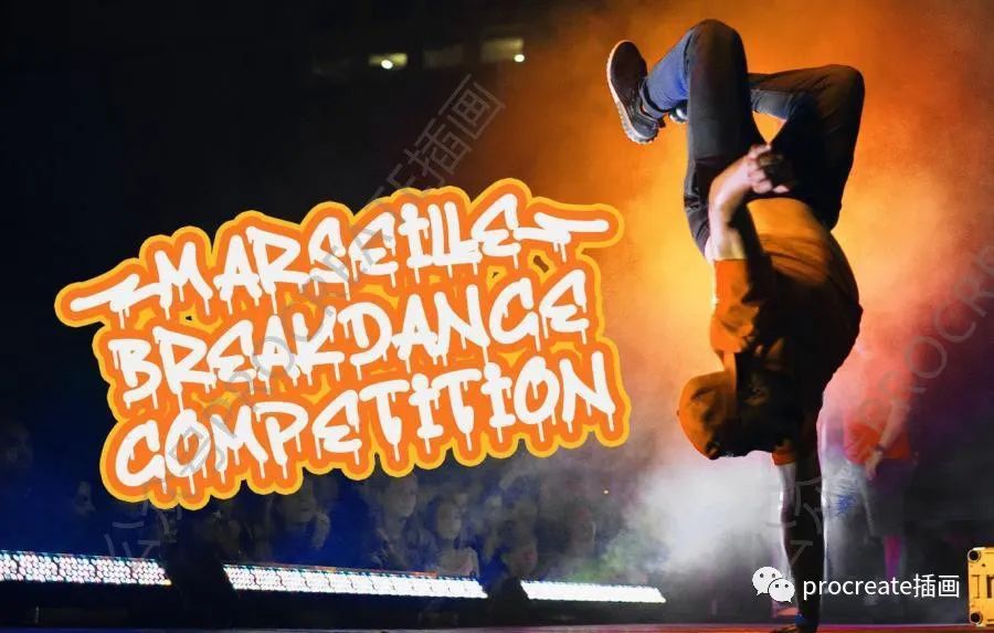 图片[3]-艺术喷漆的涂鸦风格装饰性英文大写字体【0494】-procreatechahua