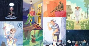 Photoshop创建儿童故事绘本插画的视频教程【0499】-procreatechahua