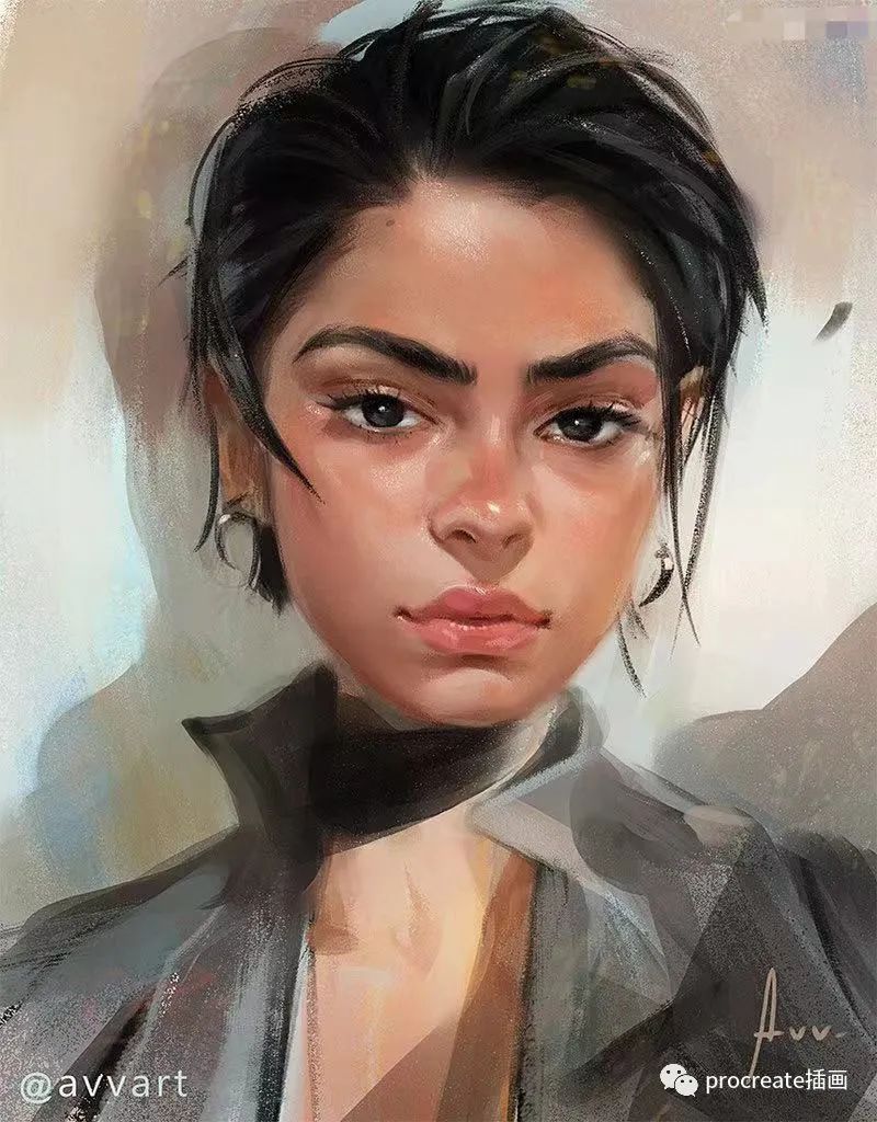 图片[3]-一套avvart大神出品的人像插画procreate厚涂笔刷套装【0515】-procreatechahua