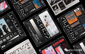 大胆艺术风格的音乐唱片专辑封面设计模板【0531】-procreatechahua