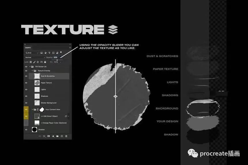 图片[3]-复古蒸汽波艺术风格的贴纸元素素材包【0544】-procreatechahua