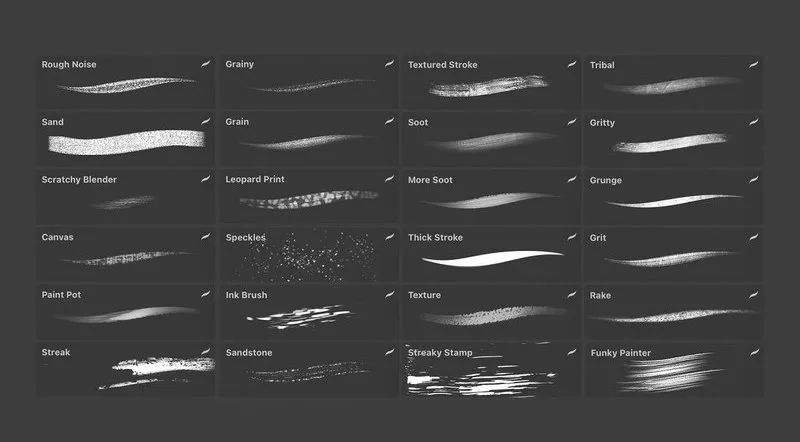 图片[3]-24个插画创作常用的Procreate纹理笔刷【0549】-procreatechahua