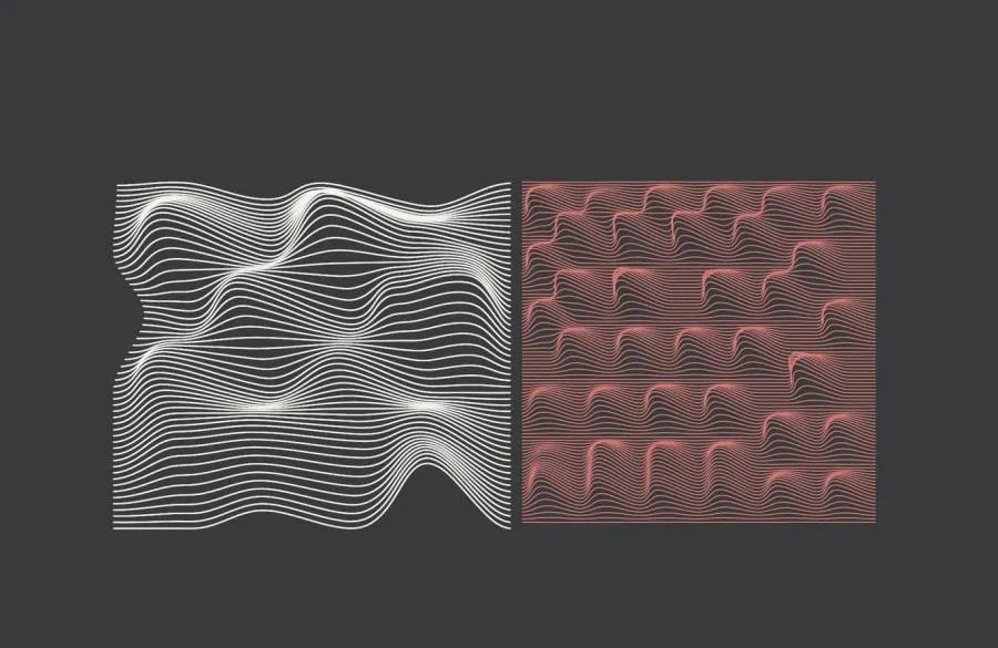 图片[3]-立体抽象扭曲波浪线条纹理图案Procreate笔刷【0550】-procreatechahua