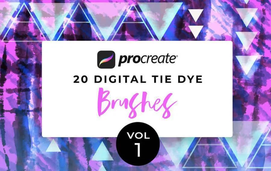 图片[3]-现代数字扎染效果的Procreate图案笔刷【0578】-procreatechahua