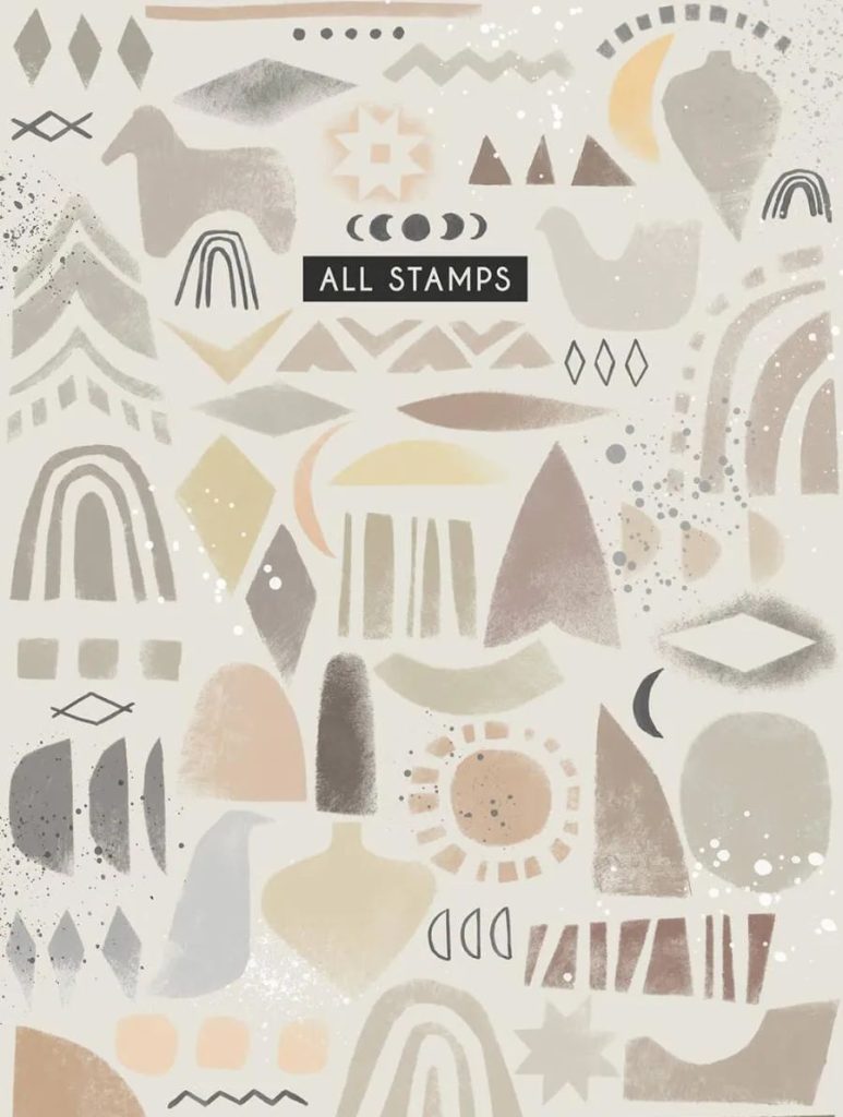 图片[3]-水彩艺术几何装饰图案procreate笔刷【0586】-procreatechahua