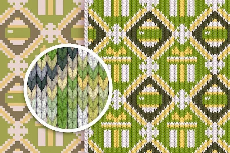 图片[3]-ps画圣诞节毛衣纹理效果的动作插件【0621】-procreatechahua