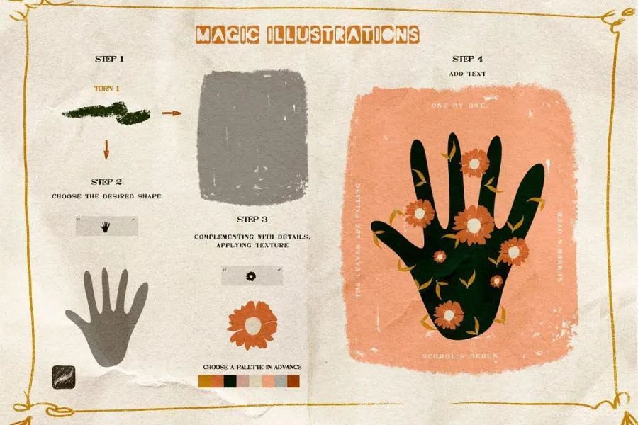 图片[3]-100+款魔幻图案和复古纹理的procreate笔刷【0676】-procreatechahua