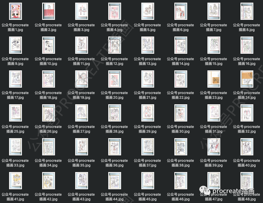 图片[8]-麻手上下插画集线稿146p+线稿164p+涂鸦本50p【0438】-procreatechahua