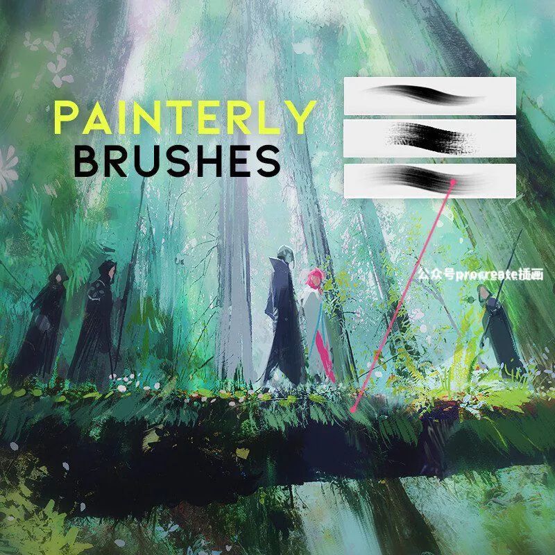 图片[3]-插画师Rossdraws出品的高级ps笔刷素材【0696】-procreatechahua