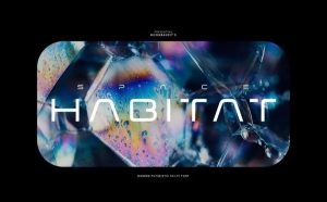 未来科幻太空主题的英文无衬线字体【0704】-procreatechahua