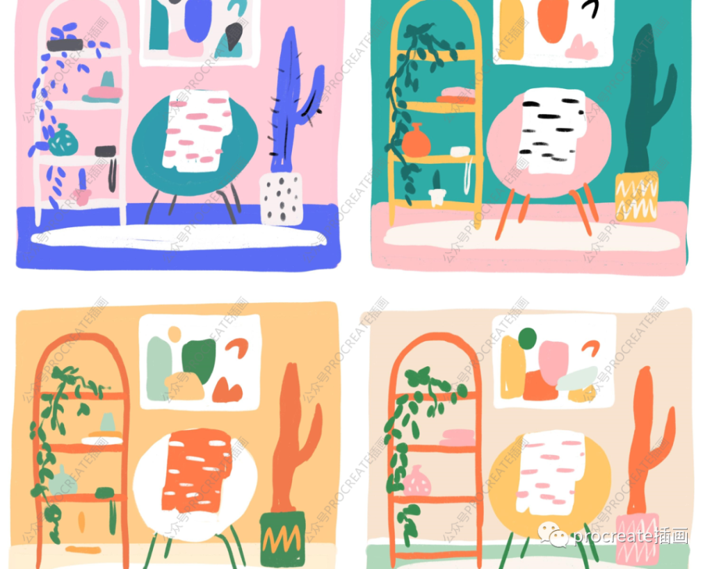 图片[3]-卡通procreate插画教程+色卡+笔刷+素材【0479】-procreatechahua