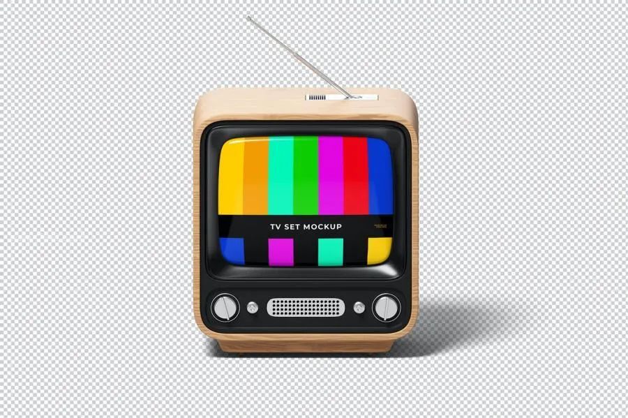 图片[3]-复古的老式CRT电视机psd样机素材【0712】-procreatechahua