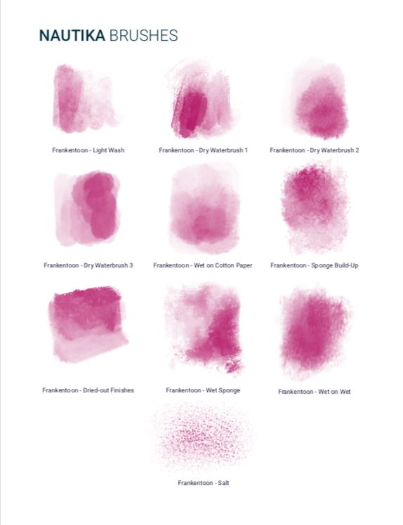 图片[5]-21款手绘插画马克笔水彩墨水笔procreate笔刷【004】-procreatechahua