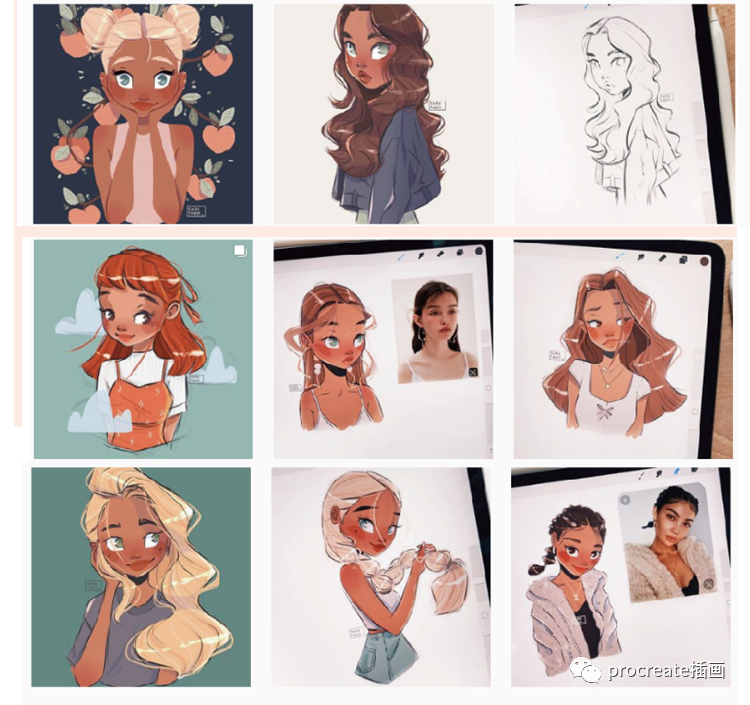 图片[3]-欧美风格儿童插画procreate教程【0143】-procreatechahua