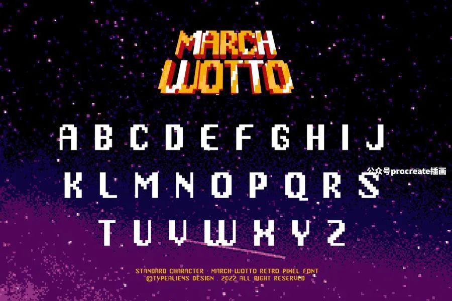 图片[3]-经典游戏常用的复古像素无衬线字体【0728】-procreatechahua