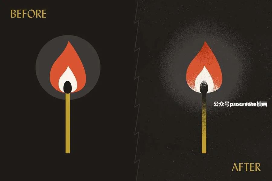 图片[3]-木版画沙砾粉尘阴影细节颗粒感纹理笔刷【0748】-procreatechahua