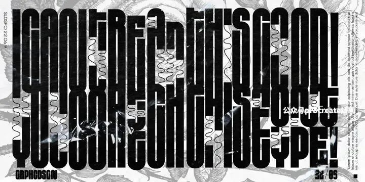 图片[4]-2款时尚真实的粗线条压缩竖长效果的英文无衬线字体【0776】-procreatechahua