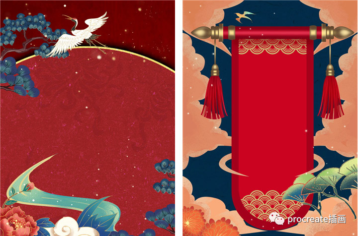 图片[9]-新国潮procreate笔刷合集+国潮风海报模版合集【0535】-procreatechahua