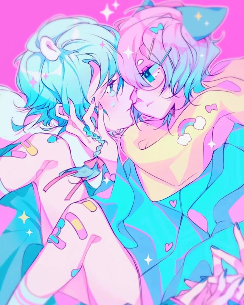 图片[1]-动漫笔触马克水彩笔插画手绘卡通设计procreate笔刷【007】-procreatechahua