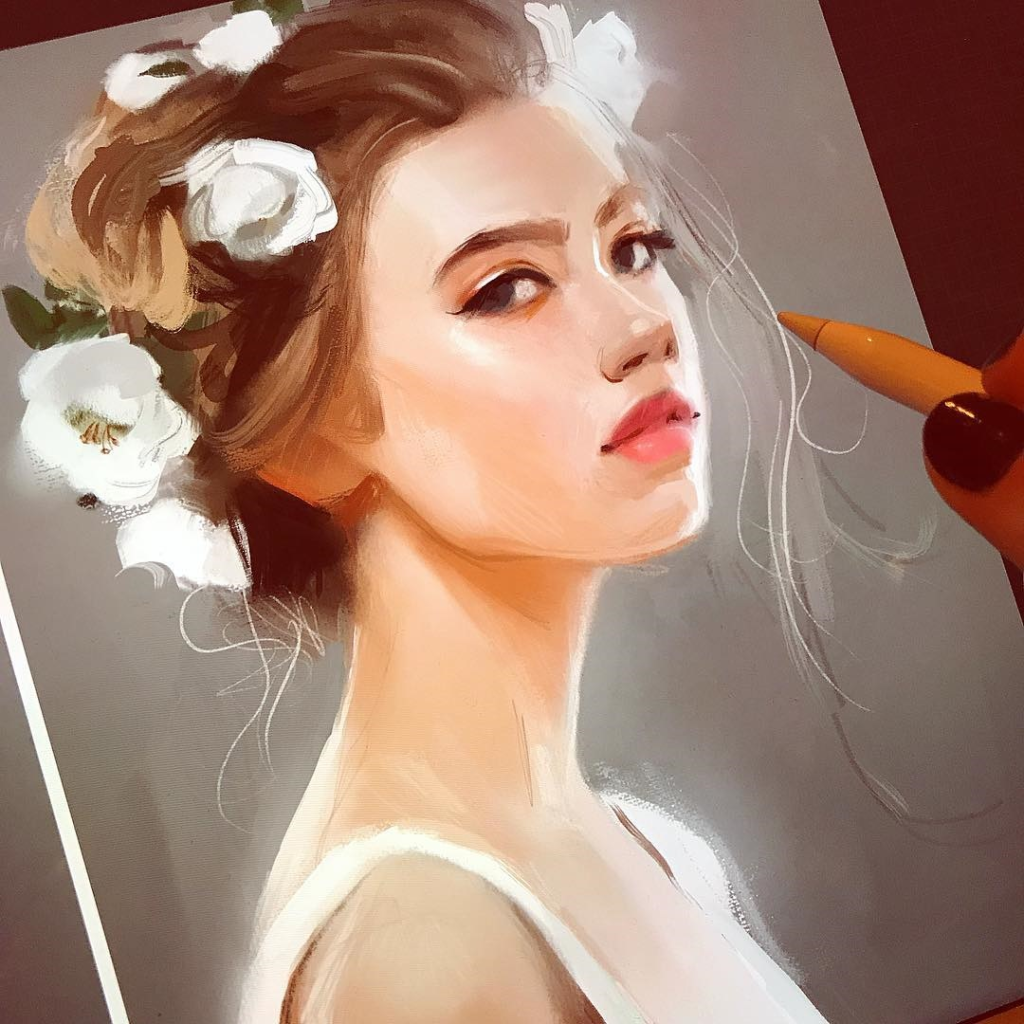 图片[3]-女性头像ipad插画教程【0756】-procreatechahua