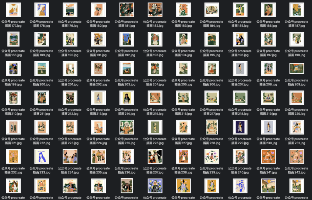 图片[6]-700+张简约时尚插画临摹素材【0781】-procreatechahua