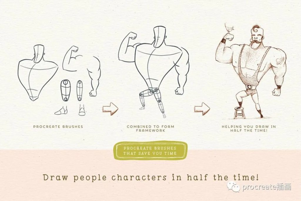 图片[1]-149款卡通人物角色procreate笔刷套装【0215】-procreatechahua