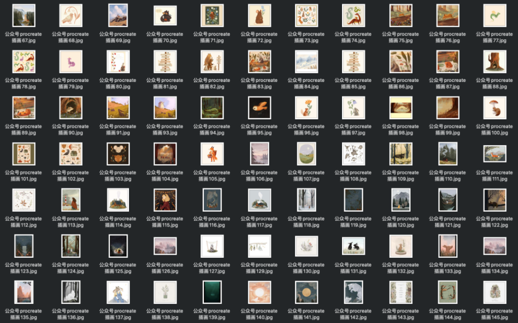 图片[6]-治愈系儿童绘本插画集素材+视频绘制视频【0805】-procreatechahua