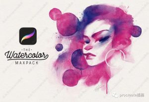 MaxPack大神最新75款procreate水彩笔刷【0254】-procreatechahua