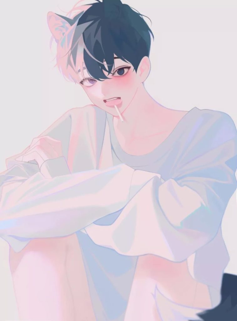 图片[1]-韩国画师인플릭 INPLICK|病娇男孩作品临摹欣赏插画集【0011】-procreatechahua