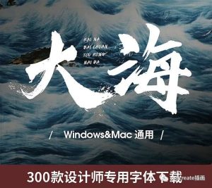 300款设计师专用中英文字体【0287】-procreatechahua