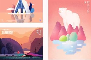 噪点肌理插画ps课程【0292】-procreatechahua