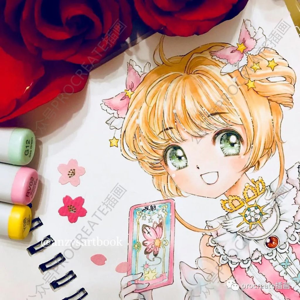 图片[1]-马克笔插画临摹素材190+张+马克笔质感ps笔刷【0307】-procreatechahua