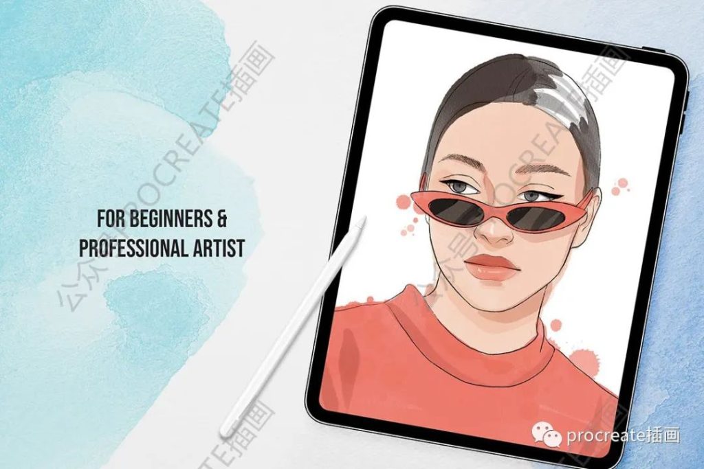 图片[1]-20款procreate水彩毛笔笔刷【0313】-procreatechahua