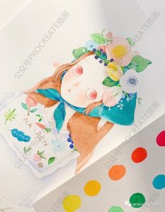 水彩动物少女美食植物课程【0320】-procreatechahua