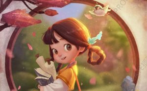 欧美风儿童Q版插画教程【0321】-procreatechahua