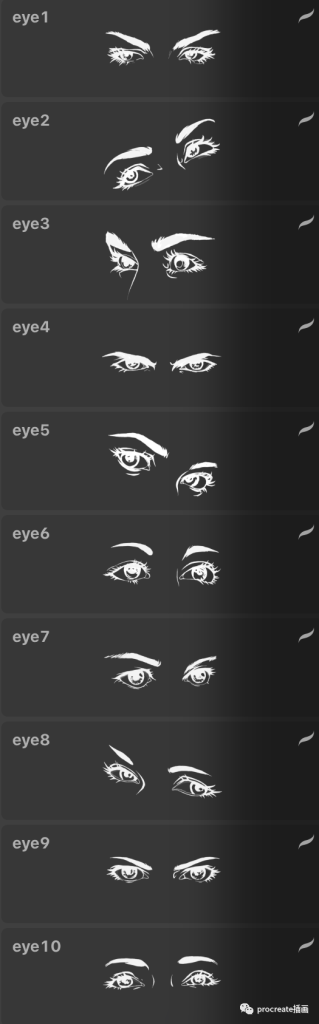 图片[7]-3000+张全网眼睛技法教程图片（包含P站画师）+5套54款眼睛辅助procreate笔刷【0138】-procreatechahua