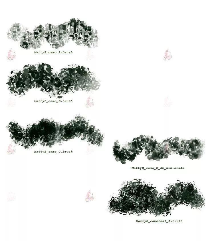 图片[5]-91款自然植被植物草坪树木园林procreate笔刷【001】-procreatechahua