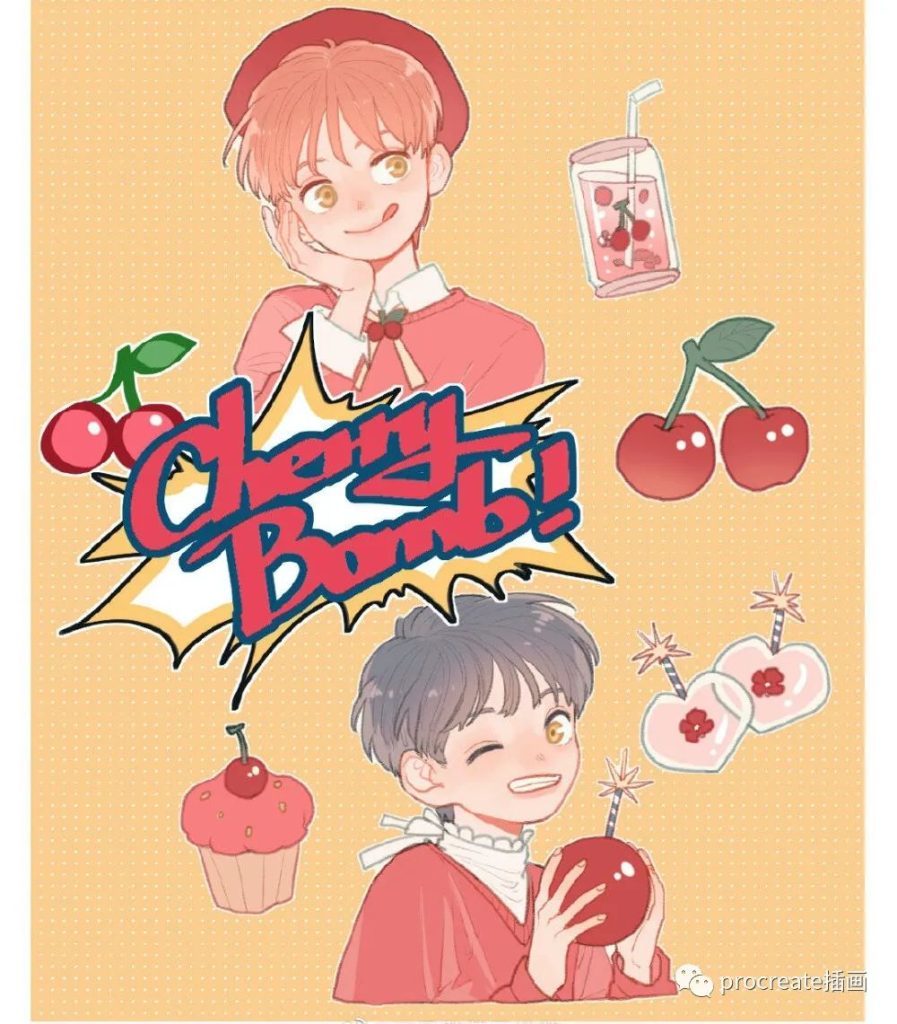 图片[3]-韩系人物插画入门sai教程【0146】-procreatechahua