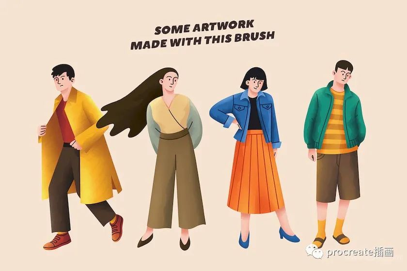 图片[4]-12款时尚插画设计专用的Procreate笔刷【0158】-procreatechahua